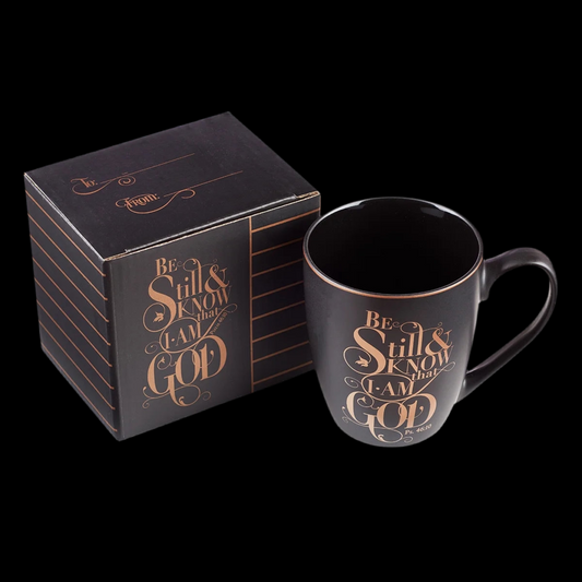 METALLIC CERAMIC COFFE MUG